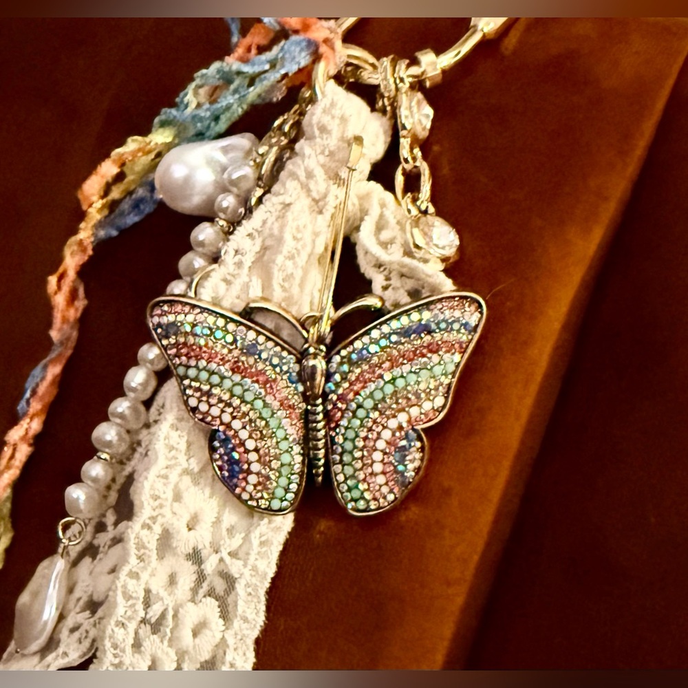 *UNIQUE* Colorful Butterfly Bag Charm